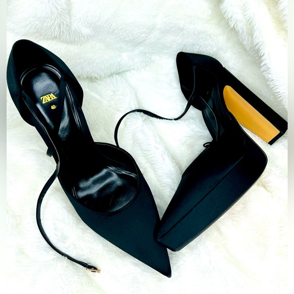 Brand New Zara Platform Heel.Size 40 - Picture 1 of 11